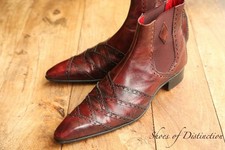 Jeffery West Burgundy Leather