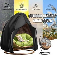 WATERPROOF DOUBLE EGG CHAIR COVER HANGING SWING HAMMOCK RATTAN OUTDOOR FURNITURE