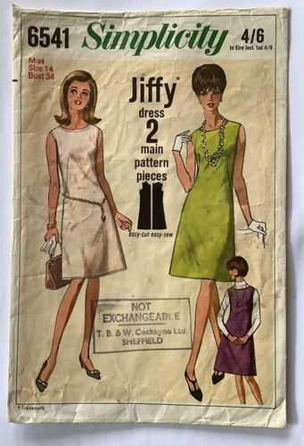 Simplicity 6541 sewing - 6541, pattern