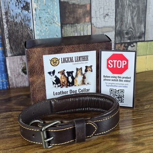 Elegant logical leather dog - logical,