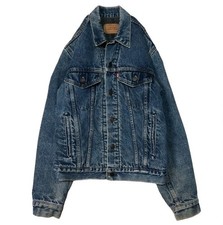 Levi's Denim Type 3 Trucker Jacket - Blanket Lined - size 36 - made in USA - 90s