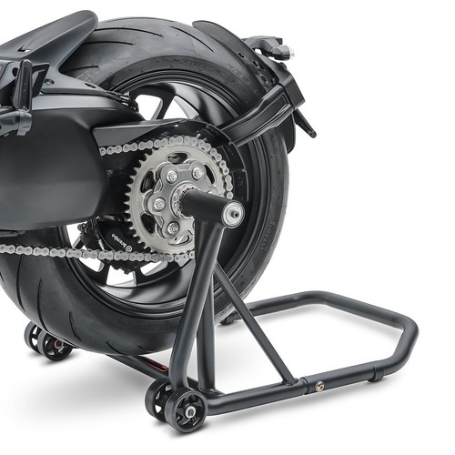 Single arm stand motorcycle