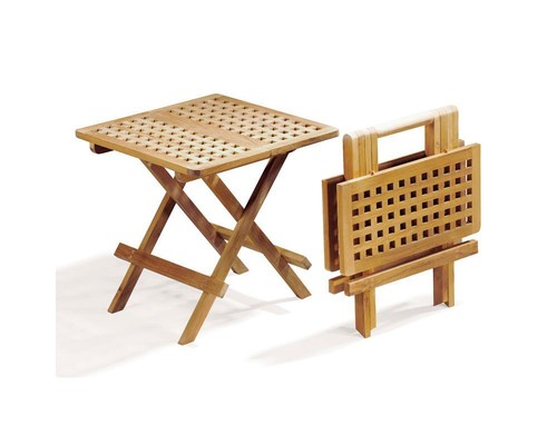 Teak folding coffee table - teak,