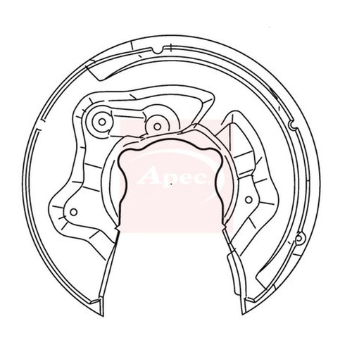 Apec brake disc splash guard - disc,