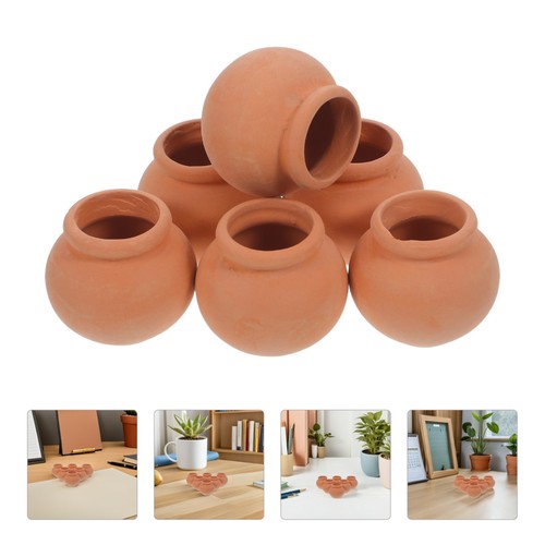 6pcs mini terracotta succulent - 6pcs,