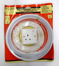 13A Power Point Ki Complete 3.3m of 2.5mm T&E 13A Switched Socket & Trunking