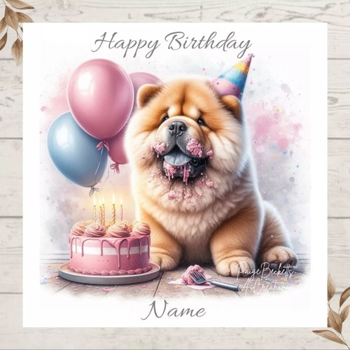 Personalised chow dog - personalised,