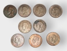 Great Britain Penny Coins 1913-1948 In Better Grade