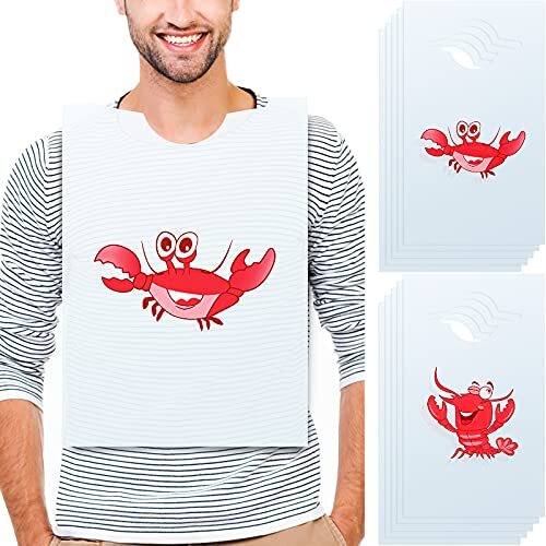 Pcs disposable lobster - lobster, bibs