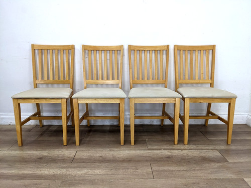 Dining chairs light - 4, oak