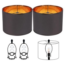 JNIBOAO Black Lamp Shades Drum