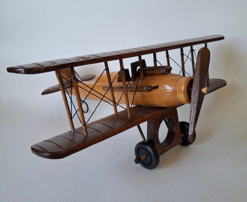 Ww1 wooden biplane handmade - ww1,