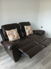 Faux Leather Recliner Sofa 3