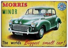 MORRIS MINOR METAL RETRO SIGN