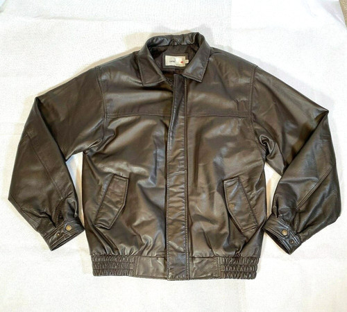 Zantos leather bomber jacket - zantos,