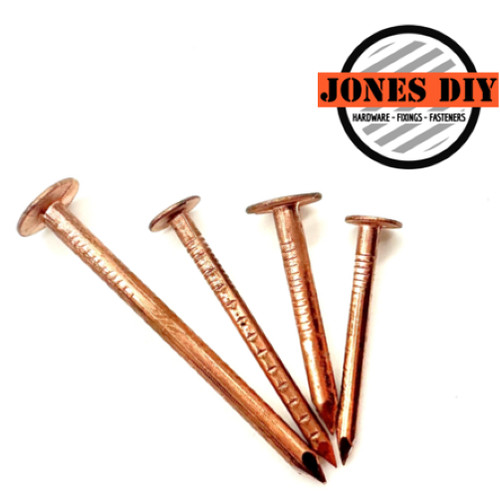 Copper clout nails - copper,