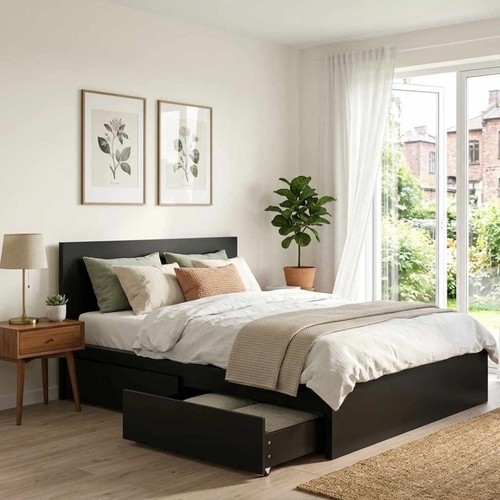 Ikea malm king - ikea, bed