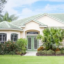 ARIFARO Decorative Garden Fence 5 Panels Total Length 3.5m 101  High x 71cm Wide