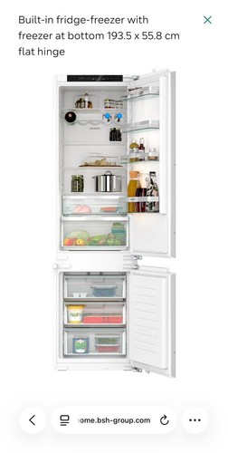 Siemens fridge freezer white - fridge,