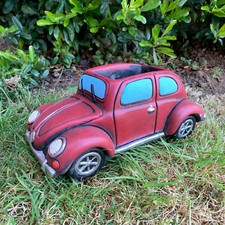 Dark Red vw beetle Cement Home
