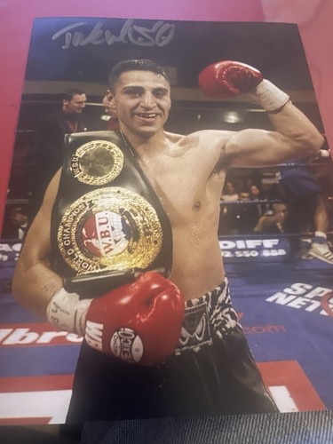 Takaloo signed boxing photo - signed,