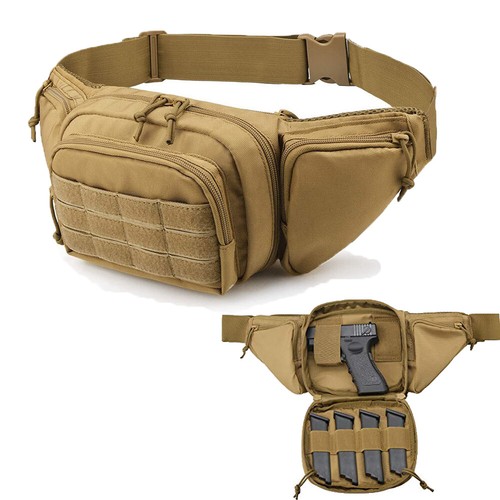 Tactical waist bag gun holster - tactical,