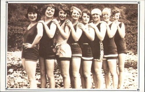 Nostalgia postcard bathing - nostalgia,