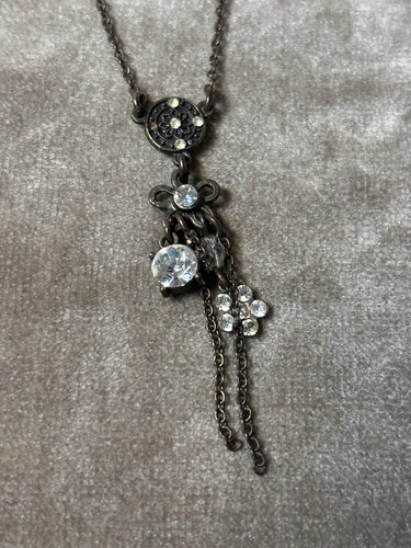 Pilgrim 17cm necklace dark - on,