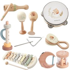 Wooden Musical Instruments Set