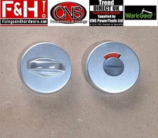 Bathroom Turn & Release Indicator Bolt Aluminium Toilet Lock Door Clearance