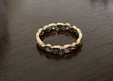 Stunning 9ct Clogau Yellow & Rose Gold Ring fully hallmarks 