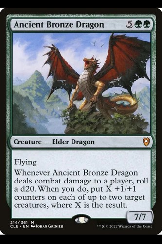 Ancient bronze dragon mtg - bronze,