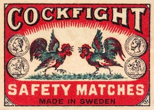 COCKFIGHT SAFETY MATCHES A2