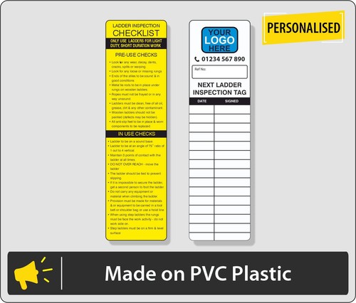 Personalised ladder tag - personalised,