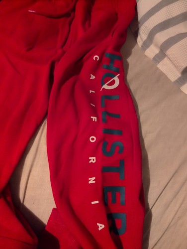 Hollister red joggers size - red, xs