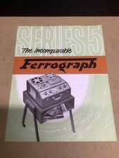 Ferrograph Series 5 Reel To Reel Brochure