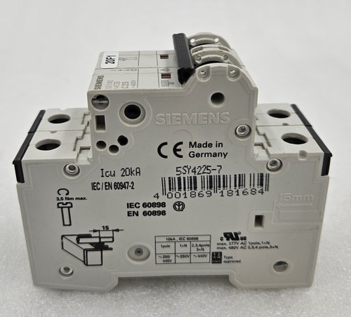 Siemens 5sy4225 mcb - siemens,