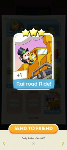 Railroad ride monopoly - ride, go