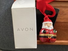 AVON CHRISTMAS SANTA EAR RINGS CONTAINER CONDITION AS PER PHOTOS