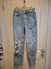 Primark Blue Ripped Mom Style