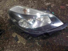 Renault Clio MK3 2005-2009 Drivers OSF Front Headlight Black Backing Cloudy