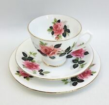Vintage English Bone China Floral Tea Trios- Sold Individually -Cup Saucer Plate