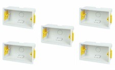 5 x Appleby SB631 Dry Lining "Fast Fix" Boxes Double 2 Gang 47mm Deep