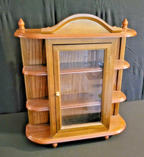 Vintage Curio Cabinet Wood
