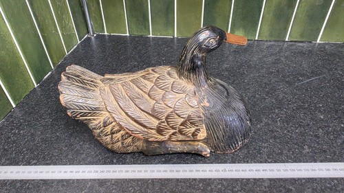 Decoy duck carved - decoy,