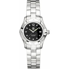 TAG HEUER WAF141C.BA0813 LADIES AQUARACER BLACK DIAMOND WOMEN'S WATCH