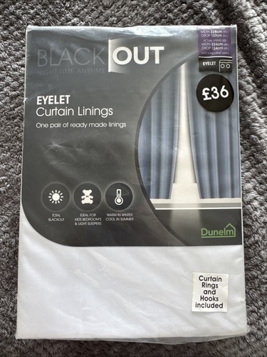 Dunelm blackout eyelet - dunelm,