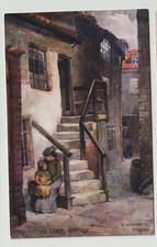 Tuck Oilette Postcard, Yard on the Cliff, Whitby