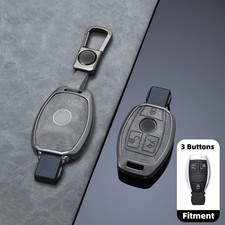 3/2 Button Leather Car Key