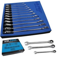 US Pro 12pc Ratchet Spanner